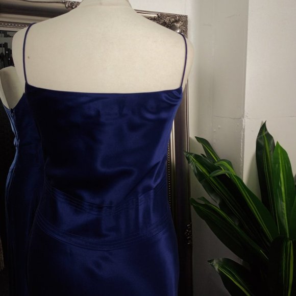 Vintage Satin Evening Dress - Picture 6 of 7